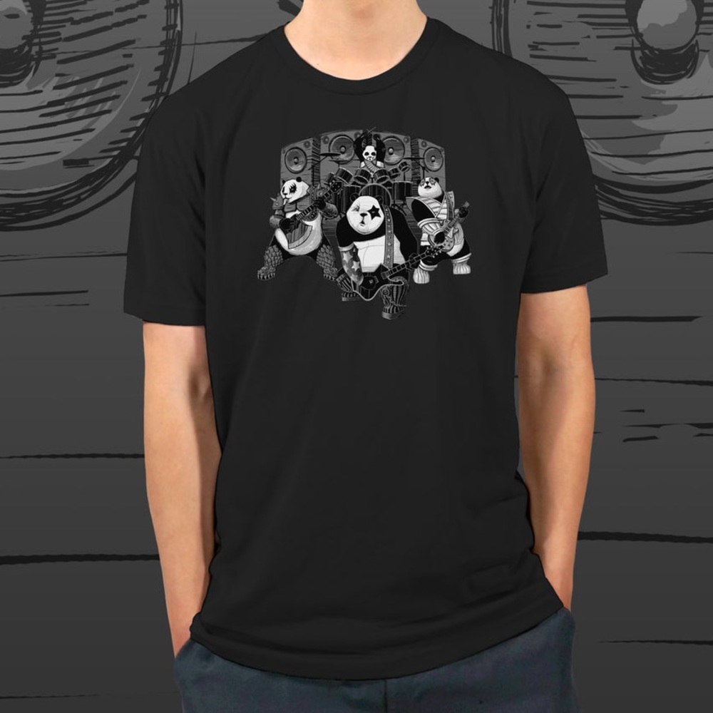 Kiss Graphic Band Tee • Pandas